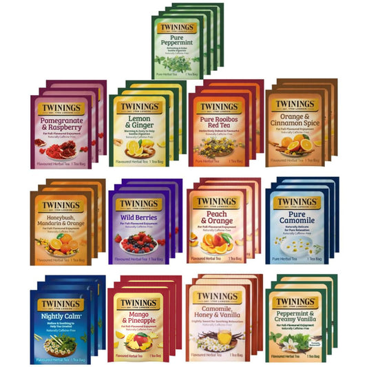 Twinings Herbal Tea Variety Pack, 40 Count, 13 Flavor Sampler