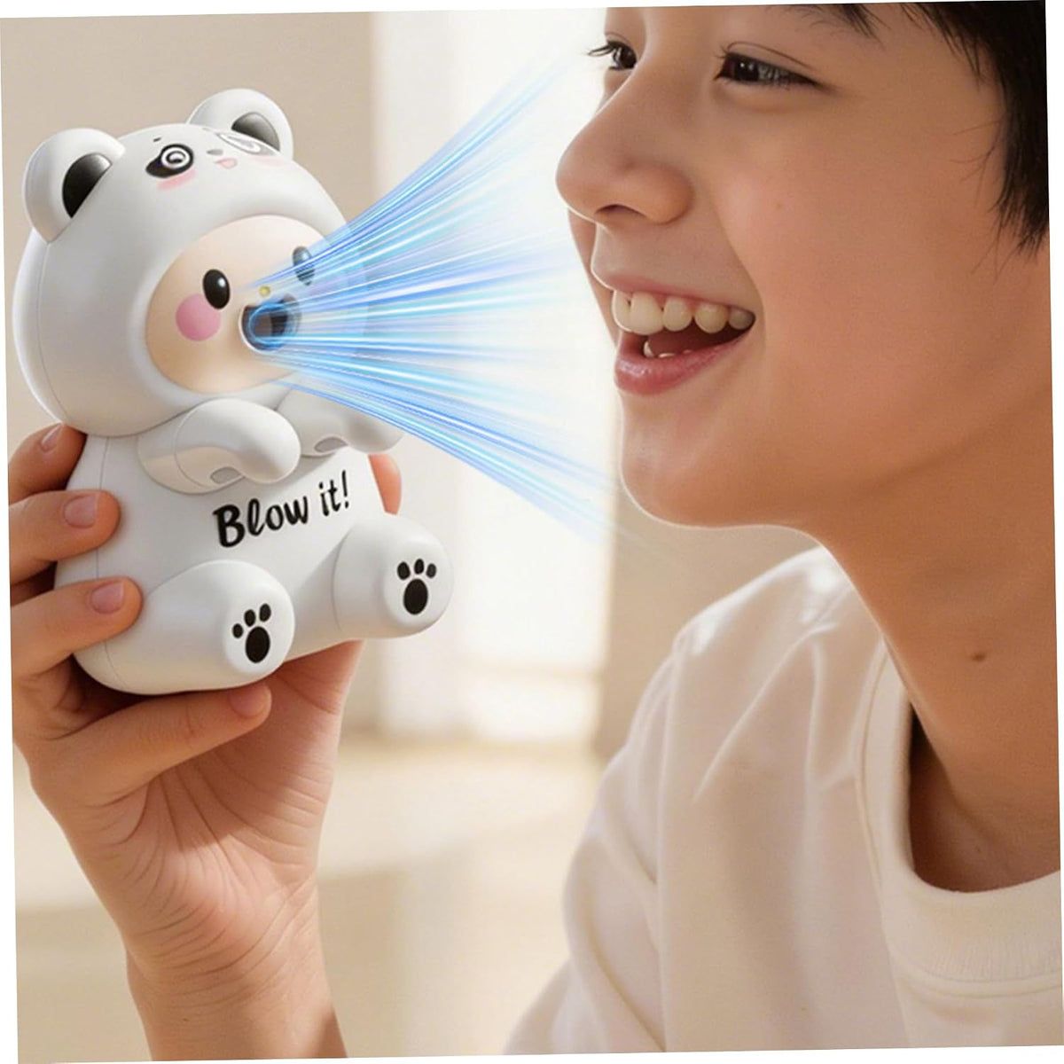 Mini Cooling Fan: Cute Frog Food Clip-on Fan