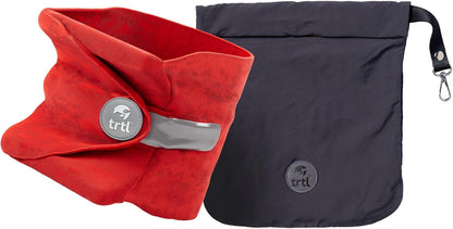 Trtl Pillow - Scientifically Proven Neck Support Travel Pillow for Airplanes - Lightweight and Machine Washable - Ergonomic Design for Traveling on Cars and Trains - Black