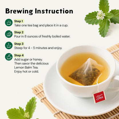 Peppermint Tea, 50 Tea Bags - Pure Peppermint Leaves, Caffeine Free Mint Herbal Tea Bags - Supports Healthy Digestion, Wellness & Refreshment (50 Counts, Pack of 1)