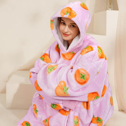 Narecte Cozy Oversized Blanket Hoodie Wearable Blanket Adults Soft Hooded Blanket Hoodie Birthday Gifts for Women Christmas - Colors A