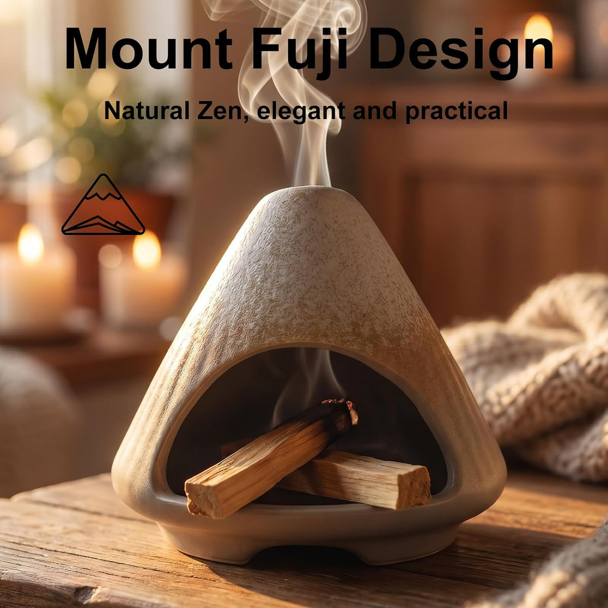 CEREMONY Palo Santo Holder -Mini Ceramic Incense Holder for Palo Santo Sticks