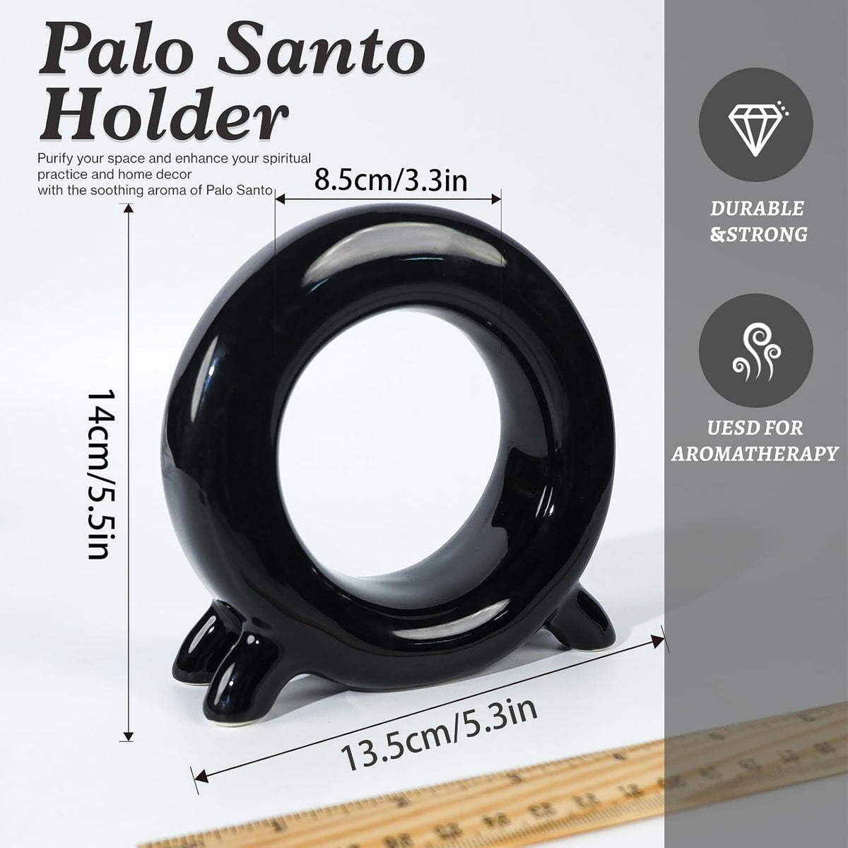 Wooden Palo Santo Holder-Incense Storage Ideal for Palo Santo Sticks& Sage