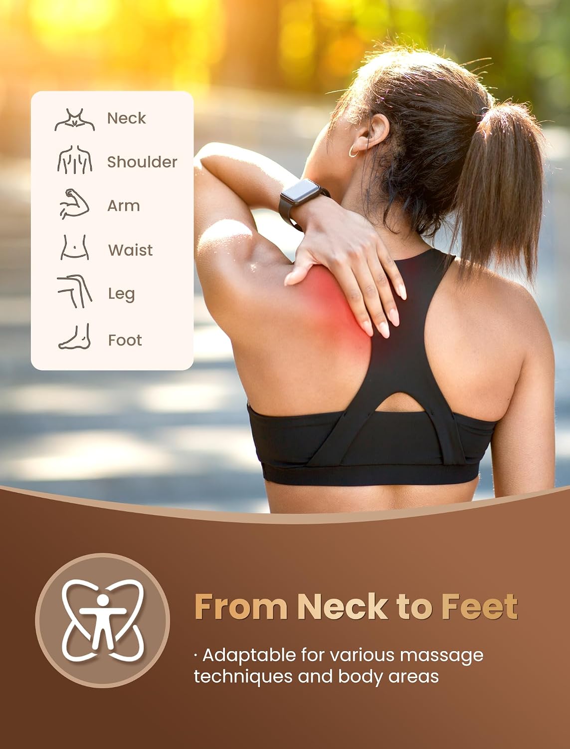 lifechill Trigger Point Massage Tool for Pain Relief Deep Tissue & Gua Sha, HSA Fascia Release Tools for Full Body, FSA Eligible Items Muscle Scraper Acupressure Tool TMJ Relief, Thumb Saver Neck Foot