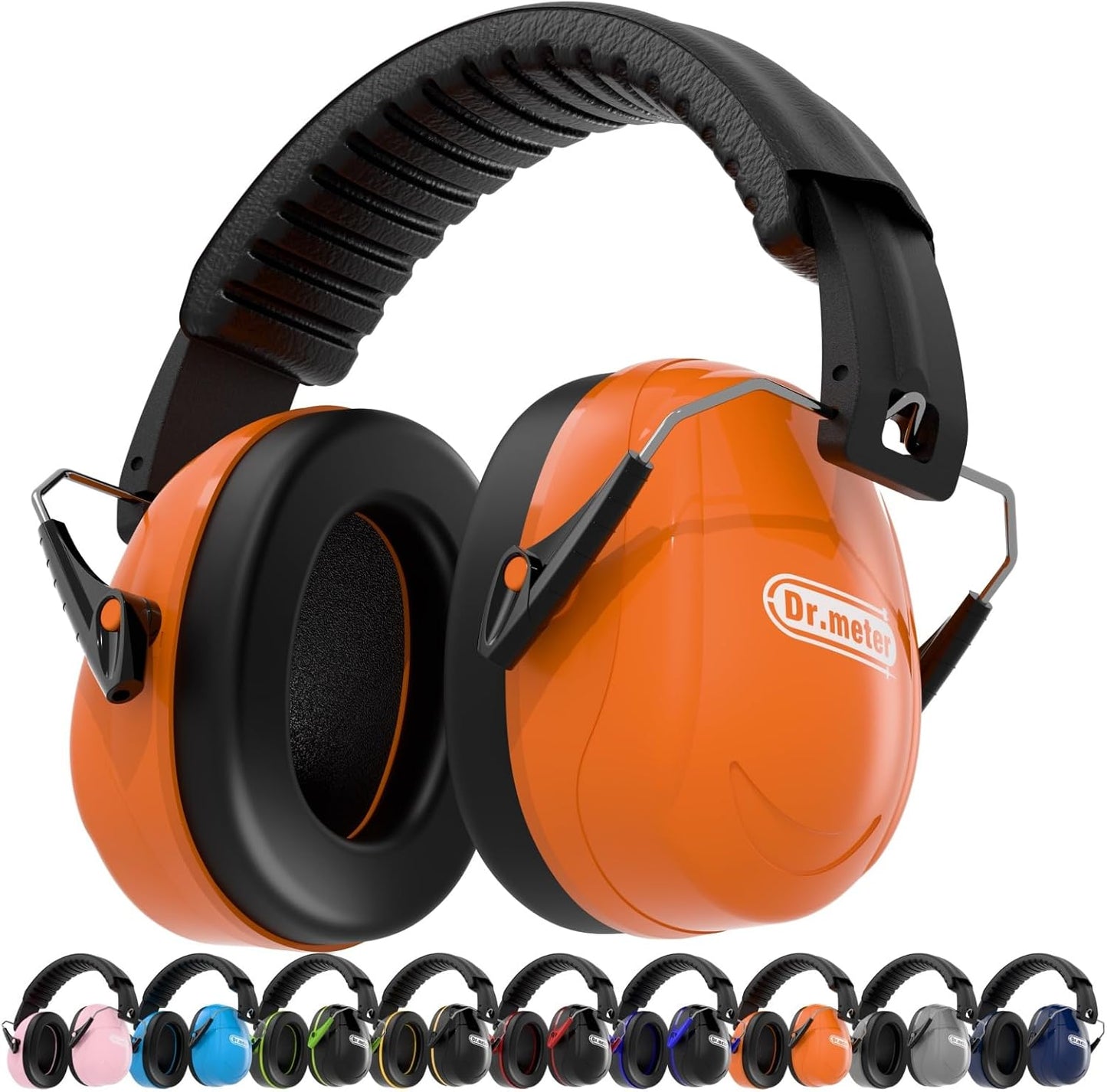 Dr.meter Ear Protection Ear Muffs, Noise Cancelling Headphones for Adults Kids 31dB Earmuffs for Noise Reduction, Hearing Protection for Shooting Gun Range, Mowing, Monster Jam, Sensory, Fireworks