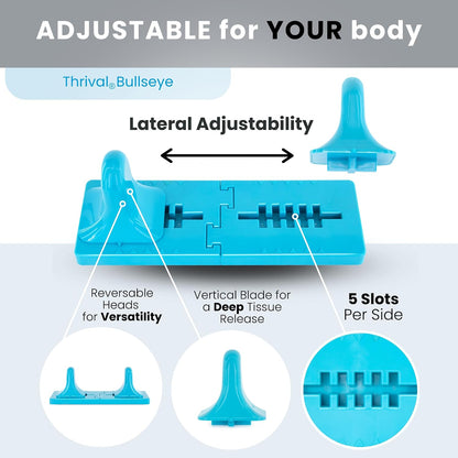 Thrival Arch Back Stretcher - Psoas Muscle Release Tool App for Hip Flexor, Back, Glute, Iliacus, and Neck - Spine Decompressor, Trigger Point, and Myofascial Release – Carbon Black