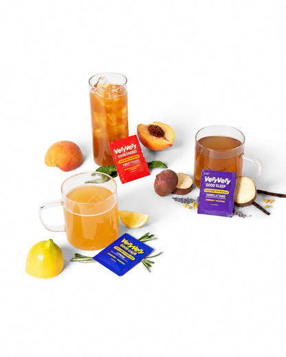 VeryVery Good Tea Sleep Mix, Vanilla Taro, Melatonin, 10 Packets