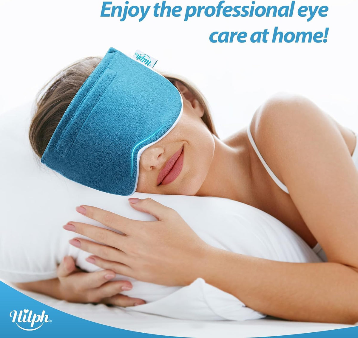 3D Heated Eye Mask for Dry Eyes,Microwavable Moist Heat Eye Compress