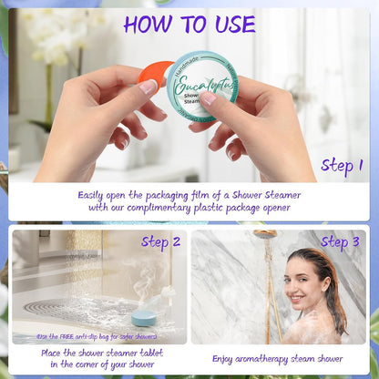 Shower Steamers Aromatherapy 8 Pack - Gifts for Women, Shower Bombs with Essential Oils, Self Care and Stress Relief Stocking Stuffers, Relaxation Birthday Gifts for Women and Men