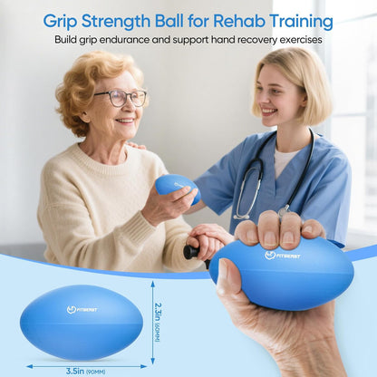 FitBeast Hand Exercise Ball Set–3 Pack Hand Squeeze Balls for Hand Therapy, Grip Strength, Finger & Wrist Training, Stress Balls for Adults, Ideal for Rehab, Arthritis, Carpal Tunnel