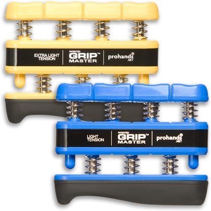 Prohands Gripmaster Hand Exerciser, Finger Exerciser (Hand Grip Strengthener), Spring-Loaded, Finger-Piston System, Isolate & Exercise Each Finger