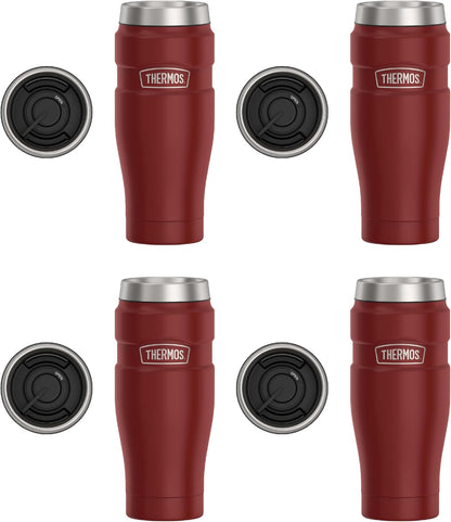 THERMOS Stainless King Vacuum-Insulated Travel Tumbler, 16 Ounce, Matte Steel