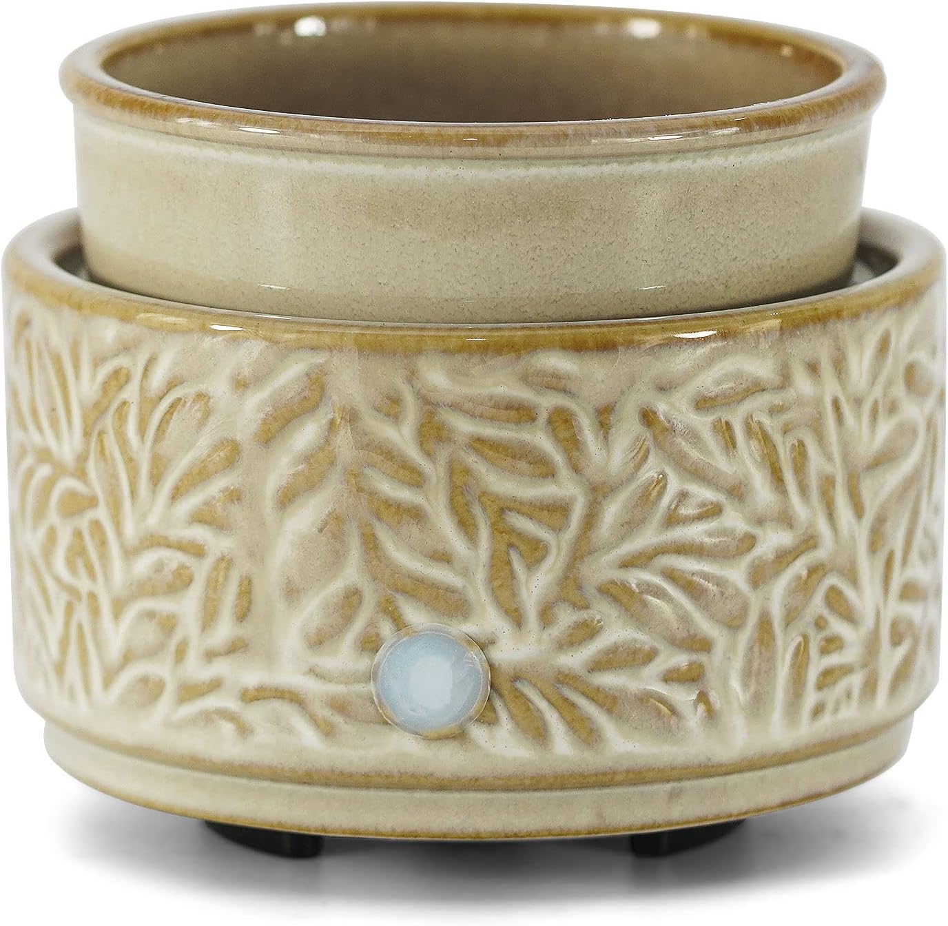 Wax Melt Warmer 3-in-1 Electric, Ceramic Wax Burner for Scented Wax & Essential Oil – Fast Heating, Flame-Free Aromatherapy for Home Office, White