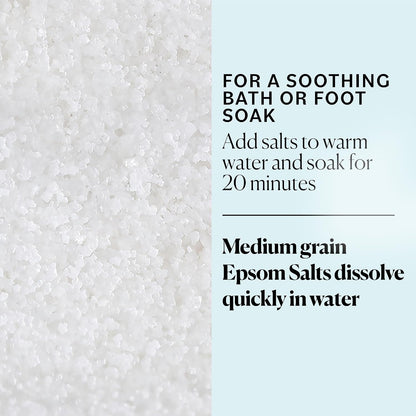 Sky Organics Epsom Salt Bath Soak 5 lbs, Magnesium Sulfate USP, Unscented