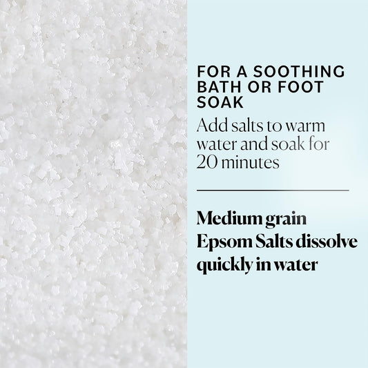 Sky Organics Epsom Salt Bath Soak 5 lbs, Magnesium Sulfate USP, Unscented