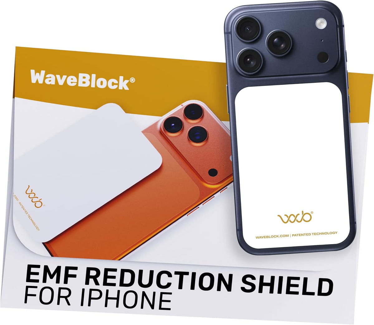 WAVEBLOCK EMF Blocker Sticker for iPhone 15 White