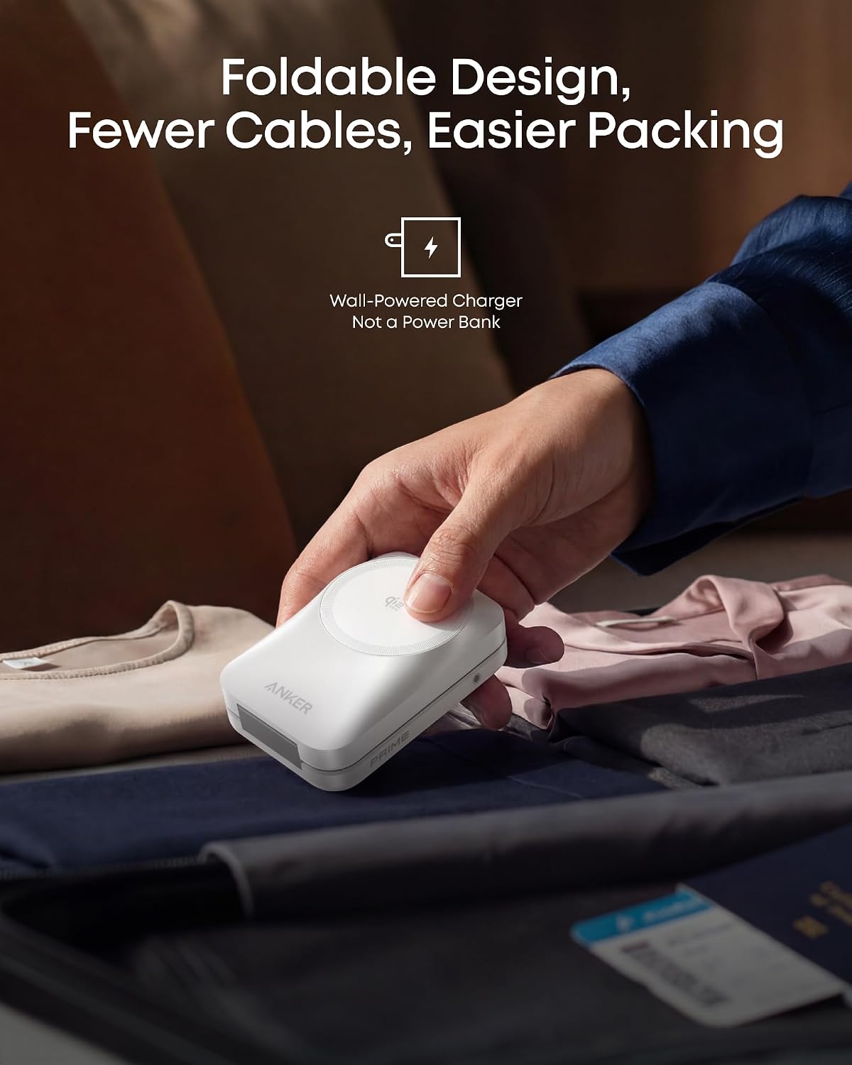 Anker Prime 25W Qi2.2-Certified Palm-Sized 3-in-1 Foldable MagSafe Charger