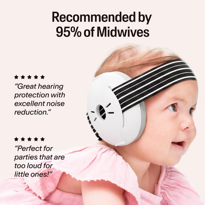 Alpine Muffy Baby Ear Protection for Babies and Toddlers up to 36 Months - CE & ANSI Certified - Noise Reduction Earmuffs - Comfortable Baby Headphones Against Hearing Damage & Improves Sleep - Blush