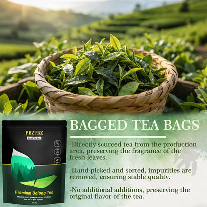 Oolong Whole Leaf Tea Bags, Organic Non-GMO, High-Altitude, 20 Count (1)