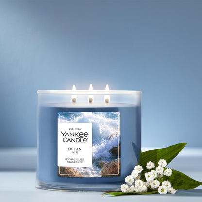 Yankee Candle Sage & Citrus, Scented Candle, 14.5oz 3-Wick Candle Jar with up to 40 Hours Burn Time, Giftable