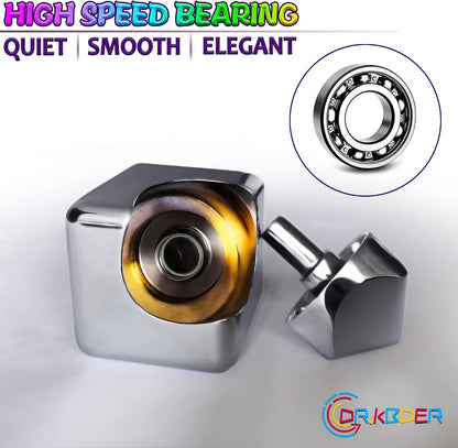 Fidget Spinner Toys Cube Adults Metal Fidgets Cool Stuff Desk Gadgets Office Toy for Teen Boy Small Anxiety Figette Sensory Toy ADHD Tool Fingears Figet Stress Gifts Easter Basket Stuffers Teen Boys