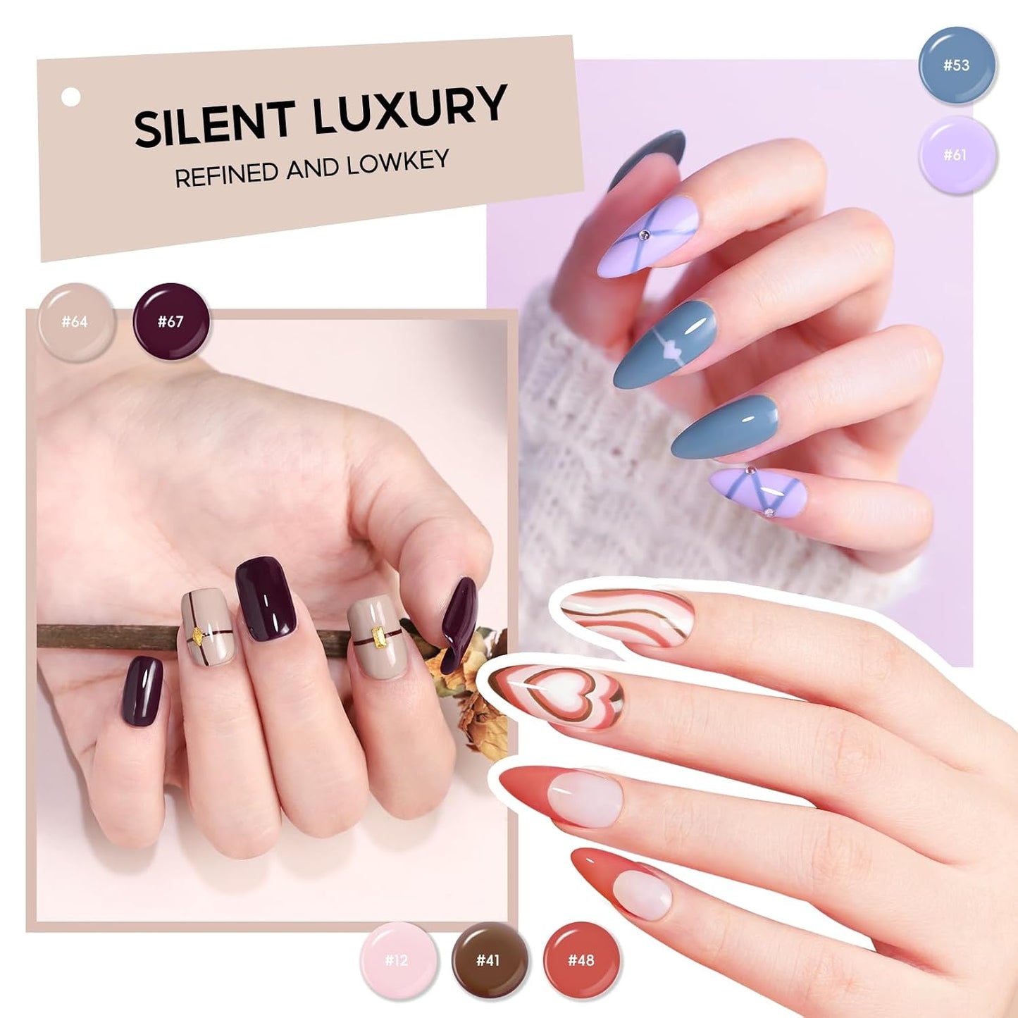 COSCELIA 53pcs Gel Nail Polish Kit with U V light and Drill Starter Kit 35 Colors Gel Nail Polish with 5pcs Top Base Coat Nail Art Professional Gel Manicure Kits Gifts for Women Teens Girls