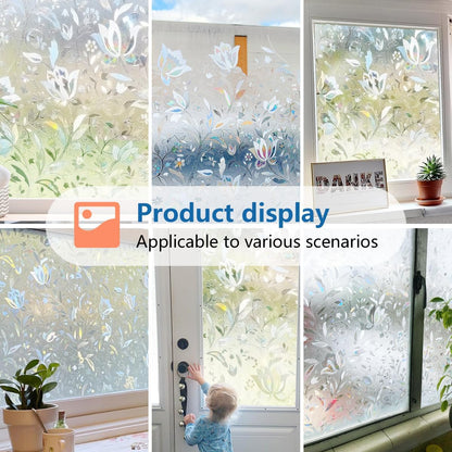 Bloss Blackout Window Film Privacy, 100% Sun Blocking Privacy Film for Glass, Removable Room Darkening Black Out Window Tint, Static Cling Frosted Glass Film (Black/Matte, 17.7" x 78.7")