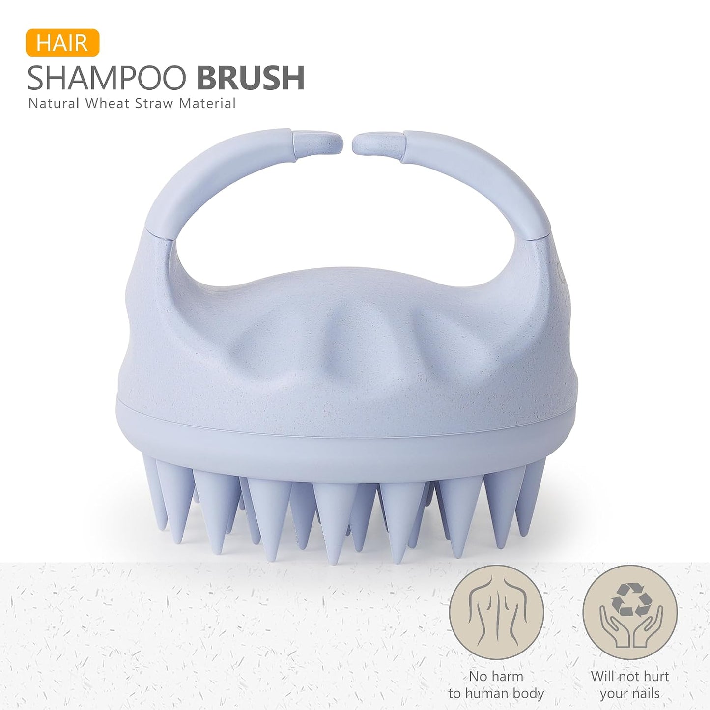 Sndyi Scalp Massager Shampoo Brush, Scalp Scrubber with Soft Silicone Bristles, Scalp Exfoliator for Dandruff Removal, Scalp Massager for Hair Growth, Wet Dry Hair Brush for Scalp Care, Green