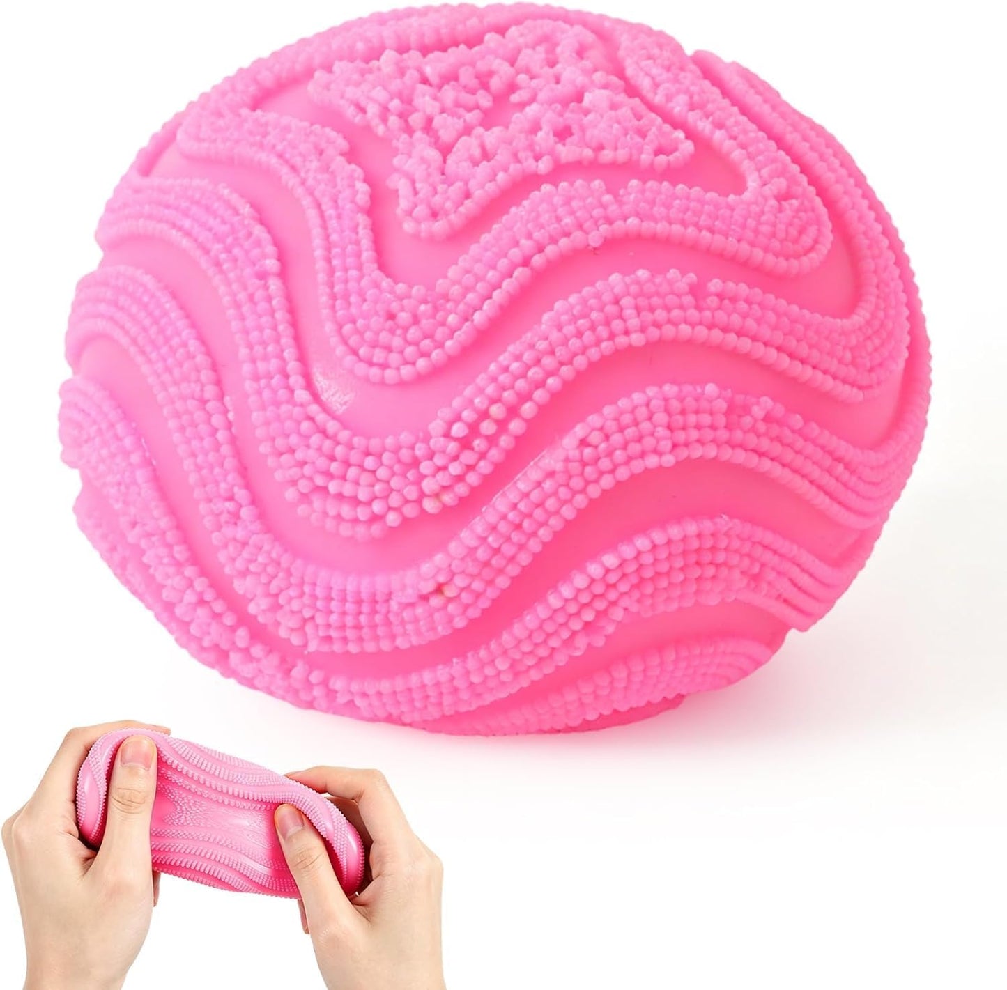 Fuzz Ball Squishy Stress Ball Slow Rising Memory Foam Fidget Squishy Fuzz Balls Adults Anxiety Stress Relief Toys，Sensory Squishy Ball to Increase Hand Flexibility & Relieve (Green)