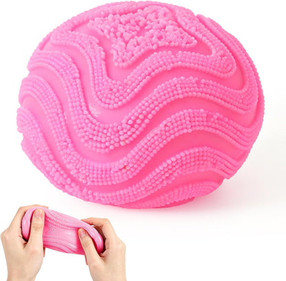 Fuzz Ball Squishy Stress Ball Slow Rising Memory Foam Fidget Squishy Fuzz Balls Adults Anxiety Stress Relief Toys，Sensory Squishy Ball to Increase Hand Flexibility & Relieve (Green)