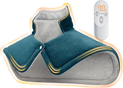 Heating Pad for Neck Shoulders Back, Extra Large Heat Pad for Full Body Relax, Electric Heated Wrap for Seniors, Dad Gifts Fathers Day, Birthday Gifts for Men Women Mom Grandma, ETL Safety Certified
