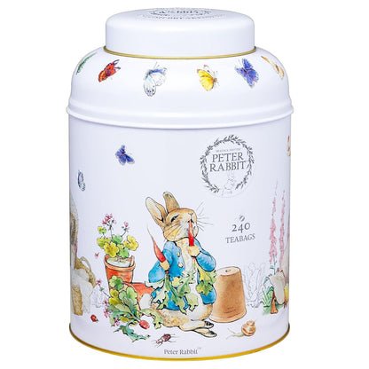 New English Teas Beatrix Potter Peter Rabbit Tea Caddy with 240 English Breakfast Teabags