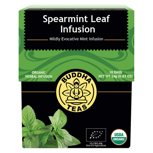 Buddha Teas Organic Spearmint Tea - Herbal Tea, Caffeine Free