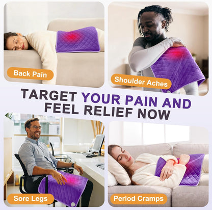 35 x 20 Inch King Size Electric Heating Pad for Back, Neck and Shoulders | FSA Eligible HSA, for Period Cramps, Abdomen and Knee, Dry or Moist Heat Use, 2H Auto Shut Off, 6 Heat Settings, Washable