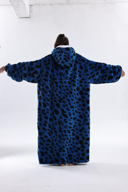 Capecage Blanket Hoodie, Long Hooded Blanket Sweatshirt as Birthday Gifts for Women Men, Long Wearable Blanket for Women Men.