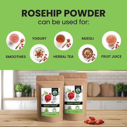 Alpi Nature Rosehip Powder 1.1 lb 500g, Dried and Ground Rosehips