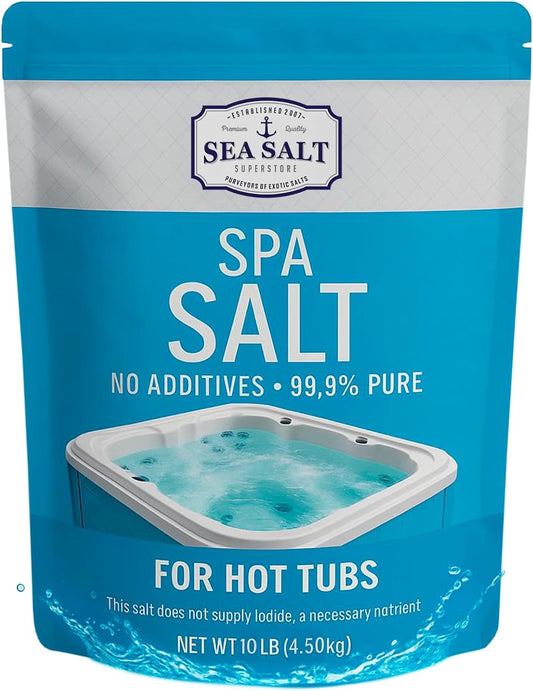 Sea Salt Superstore Spa Salt, Chlorine Generator Hot Tub Systems, 10 lb