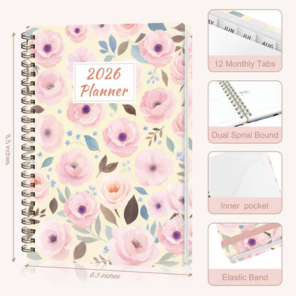 Weekly To Do List Notepad, 52 Sheets, Undated Weekly Planner, Letter Size | 8.5"x11", 100GSM, Thick Paper, Twin-Wire Spiral Bound, Tear Off Desk Pad, For Women & Man, Home School & Office Work