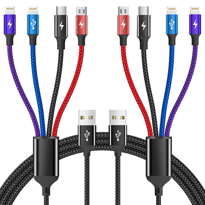 4 in 1 Multi Charging Cable, 5FT Charging Cords for Multiple Devices