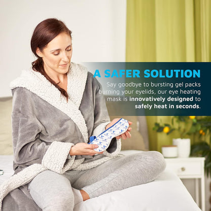 Medcosa Eye Mask for Dry Eyes | Warm Eye Compress | Natural Heat Eye Mask for Styes, Blepharitis, Tired Eyes & More