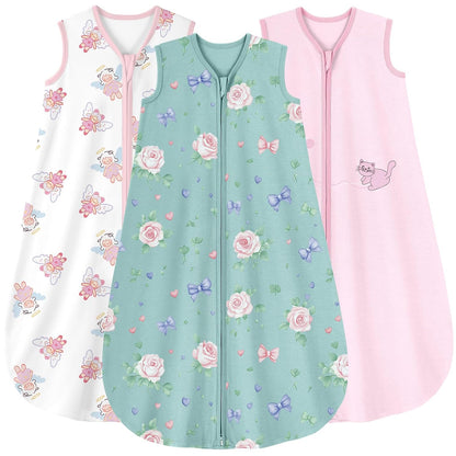 Yoofoss Baby Sleep Sack Baby Wearable Blanket 100% Cotton 2-Way Zipper Toddler Sleeping Sack