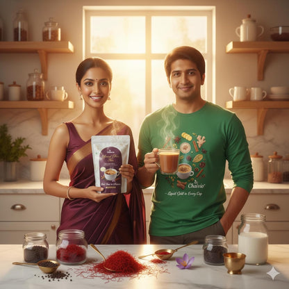 Chaivio Masala Chai Tea Latte, Unsweetened Instant Powder, Authentic Chai-with Natural Ingredients, No Preservatives, Tea Powder, Quick and Healthy Chai(1 lb)