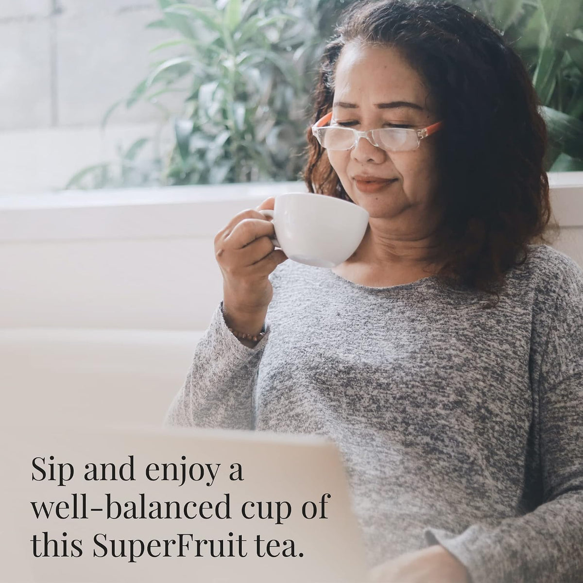 The Republic of Tea SuperFruit Pomegranate Green Tea, Low Caffeine, 50 Ct