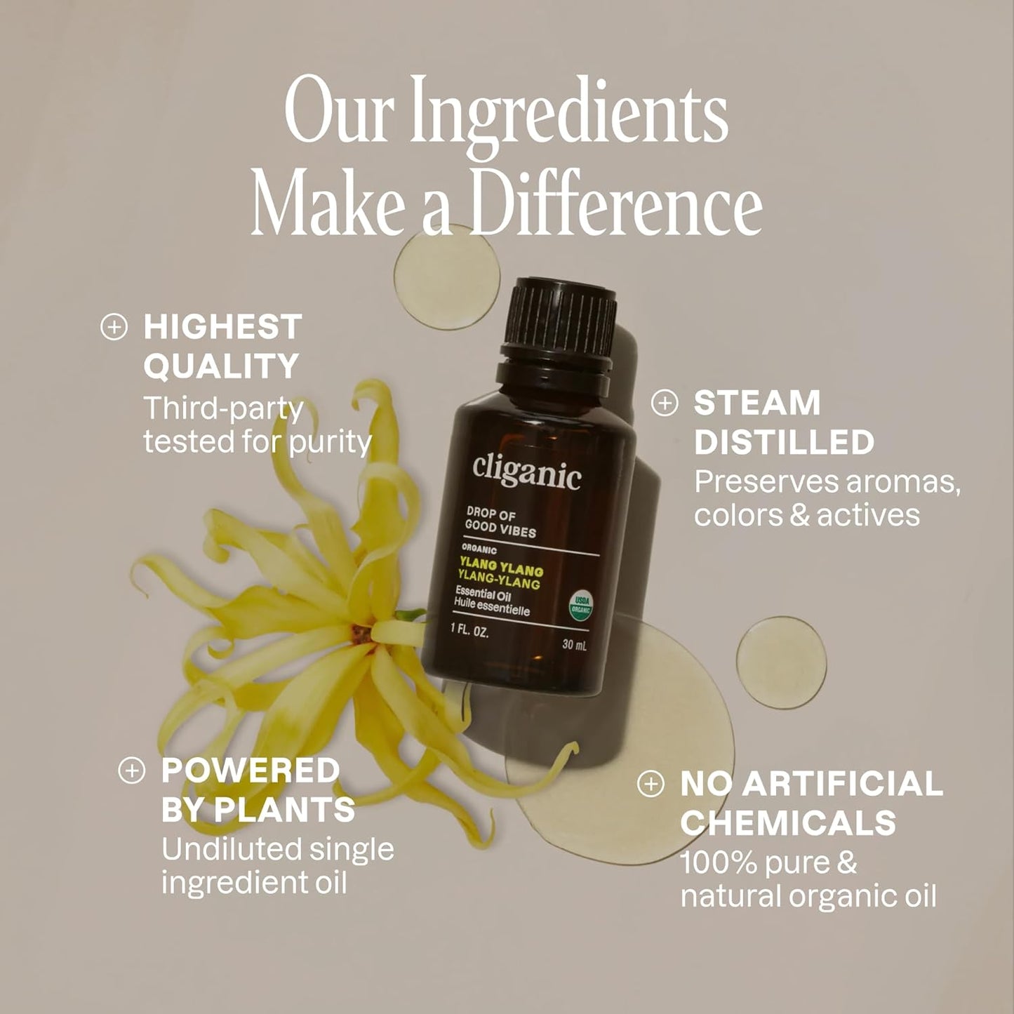 Cliganic Organic Lavender Essential Oil - 100% Pure Natural Undiluted, for Aromatherapy Diffuser | Non-GMO Verified - Colors A