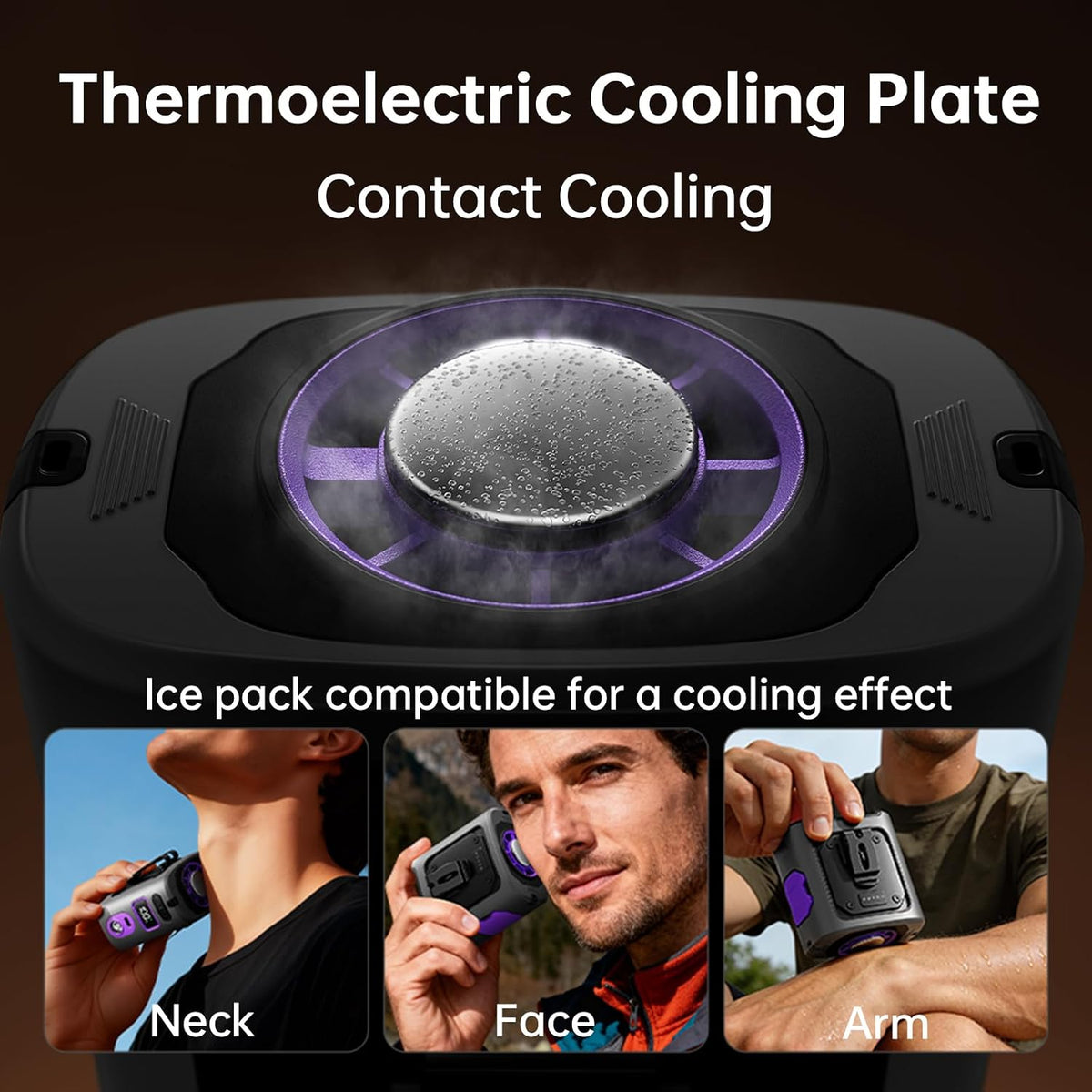 MUXNW Waist Clip Fan,100‑Speed 14000RPM,8000mAh