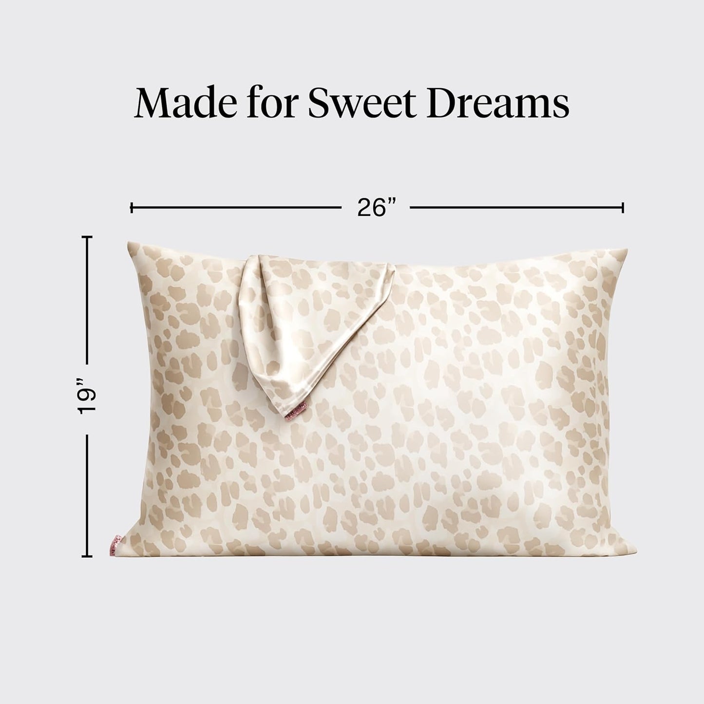 Kitsch Satin Pillowcase with Zipper for Hair & Skin - Softer Than Silk Pillow Cases, Smooth Cooling Satin Pillow Case, Wrinkle-Free, Machine Washable - Pillow Cases Standard Size (19x26) - Blush