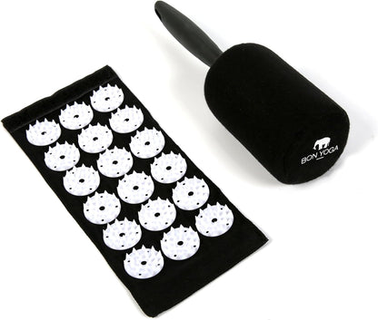 Bed of Nails Mat and Pillow Set – Original Bon Acupressure Design with 10962 Precision Nails, Mat: 28.5 x 16.5 x 1", Pillow: 14.5 x 6 x 4", Green