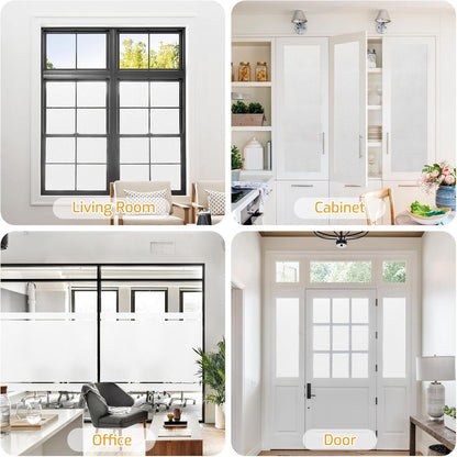 LUTE Blackout Window Film, Window Tint for Home Privacy, 17.5" x 78.7"