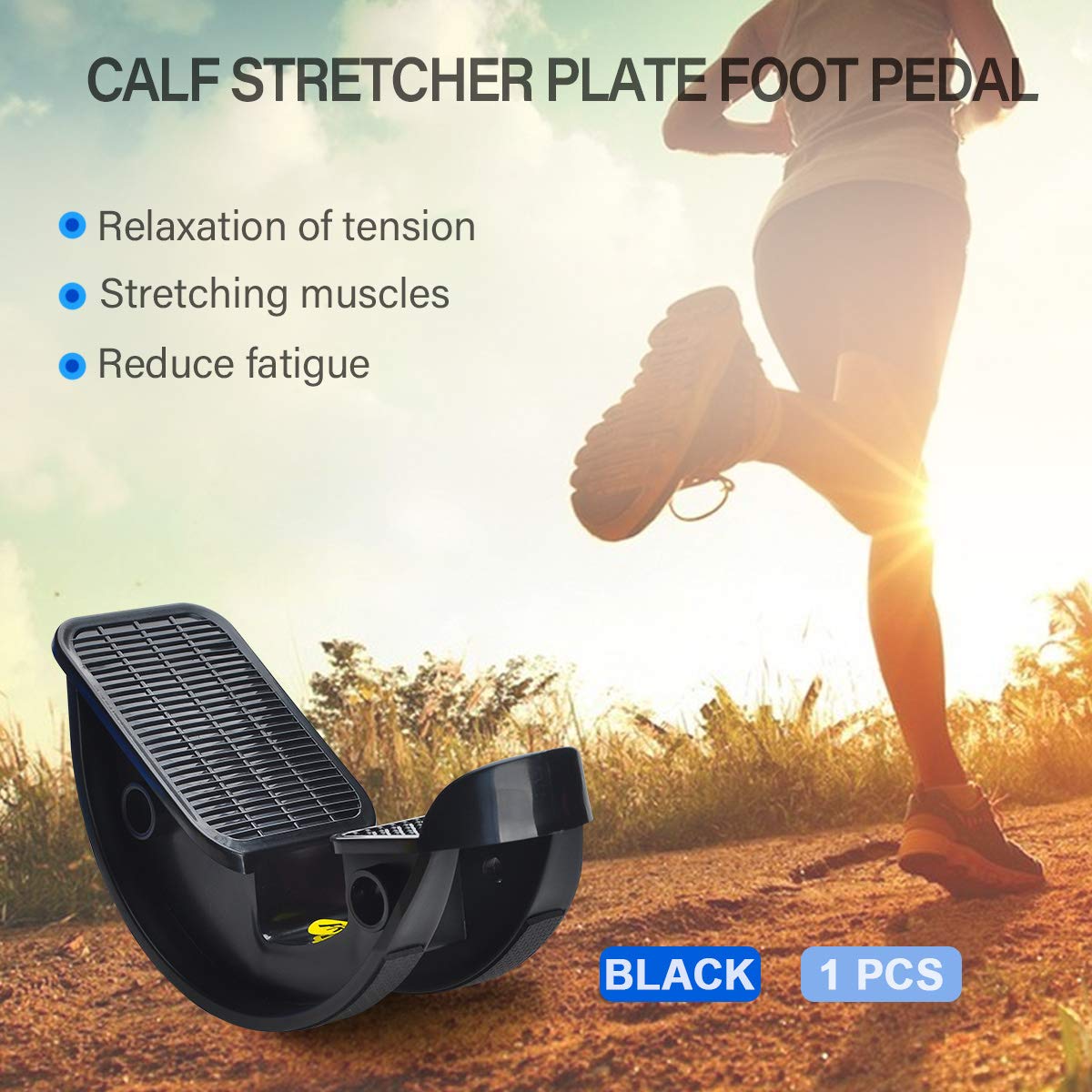 Foot Rocker Calf Stretcher Ankle Plantar Board for Achilles Tendonitis, Muscle Stretch, Feet and Shin Splint Pain Relief - Improve Calf Flexibility, Ankle Mobility - Rose
