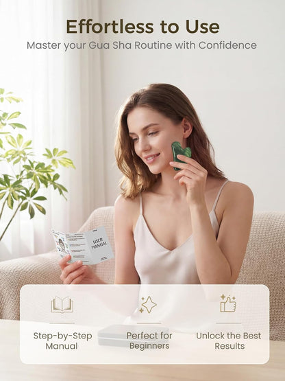 Gua Sha Facial Tools – Stone Guasha Tool for Face, Neck & Body